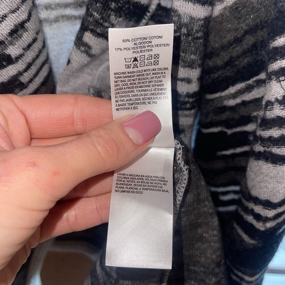 LUCKY BRAND Aztec Drape Front Cardigan Sweater M NWT - Picture 7 of 8